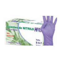 Guante de nitrilo morado