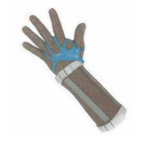 Guantes de malla inoxidable largos