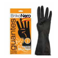 Guantes de látex negro