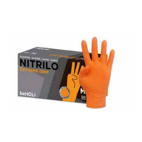 Guantes de nitrilo naranja